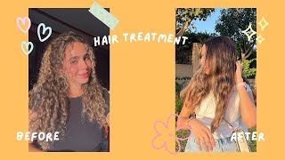 All about my hair treatment!✨ (❌تريتمنت فرد الشعر(مش بروتين