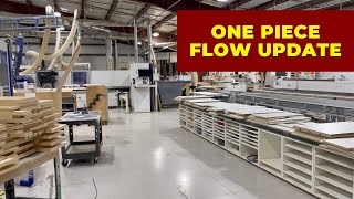 Woodshop one piece flow update for cabinet box assembly - lean improvement