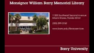 Barry University - Library Services Tutorial: EBSCO Databases