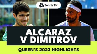 Carlos Alcaraz \u0026 Grigor Dimitrov Highlights! | Queen's 2023 Highlights