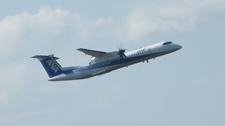 JA853A ANA WINGS Bombardier DHC-8-Q400 Take-off