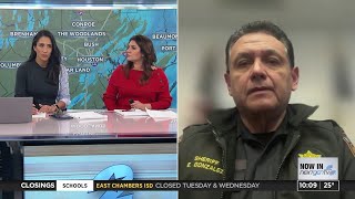 Snow in Houston: Harris County Sheriff Ed Gonzalez shares updates on winter storm warning