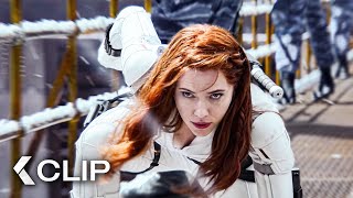 Action-Packed Prison Break in the Snow - BLACK WIDOW Clip (2021)