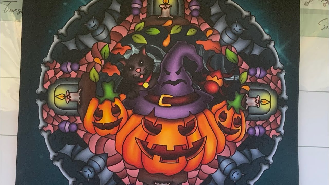 Halloween Mandala Flip Through Youtube