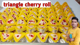 Bacchon ke favourite cherry roll homemade recipe|truti fruiti triangle roll|frooti roll|cherry roll