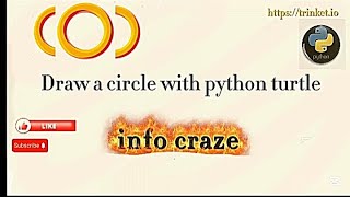 Draw a Circle with Trinket { PYTHON}