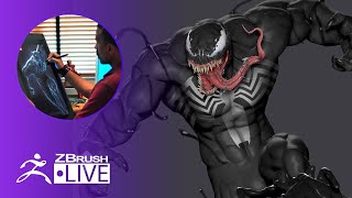 Create Venom in ZBrushCORE #withme! - Mike Thompson - Part 3