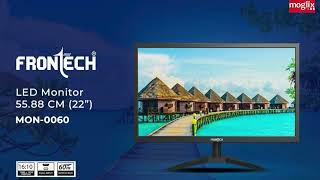 Frontech Sleek 22 inch HD Backlight Wall Mounted LED Monitor with 60Hz Refresh Rate