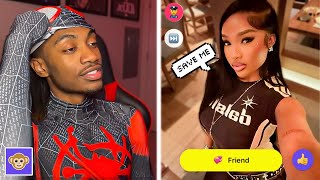 SPIDER-MAN RIZZ ON THE MONKEY APP 🕷️❤️(HALLOWEEN SPECIAL)