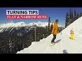 How to Turn on Flat & Narrow Runs - Beginner Snowboard Tips