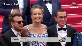 #Cannes2022. Sharon Stone monte les marches pour l'Amfar