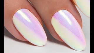 MIRROR UNICORN POWDER Step by Step - Nails 21