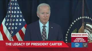 'Jill and I lost a dear friend': President Joe Biden remembers Jimmy Carter