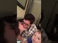 Jealous Baby with Kissing Parents