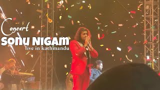 Sonu Nigam Live concert in Kathmandu Nepal || Singing Nepali song @sonunigam