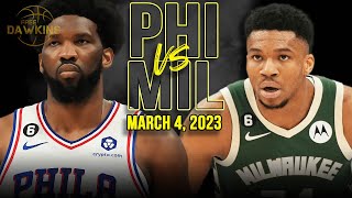 Milwaukee Bucks vs Philadelphia 76ers Full Game Highlights | March 4, 2023 | FreeDawkins