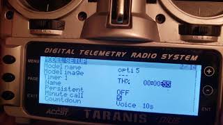 How to Setup an Auto Resetting Throttle Percent Timer on Taranis / Staceman