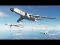 B-1B, B-52, H-6J, F-15E Carpet Bomb To Destroy Military Machines - Plane Simulator - DCS World