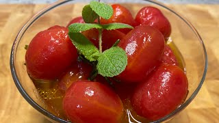 시원하고 상큼한 토마토 마리네이드 만들기 ( marinated tomatoes ) | 토마토 마리네이드 보관 | 토마토 마리네이드 레시피