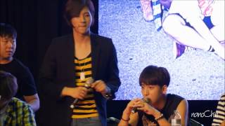 B1A4 140824 fansign - Baro Beatbox(Solo day)\u0026CNU[fancam]