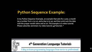 Python Sequence Indexing Part 1