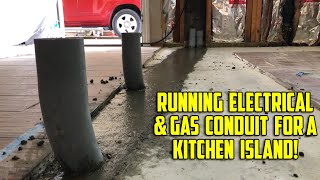 Remodeling a Kitchen A-Z - Part 4: Running Gas and Electrical Conduit for a Kitchen Island