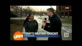 Shanice on WCIU...singing the Weather Forecast for The Jam