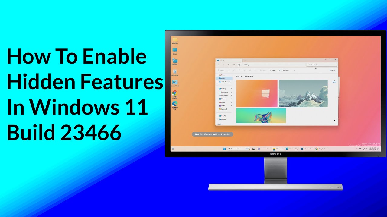 How To Enable Hidden Features In Windows 11 Build 23466 - YouTube