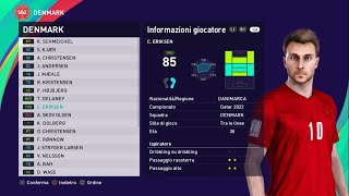 Denmark #fifa #worldcup2022 #efootball2023 PES 2021 #ps4 #ps5 #pc Patch Option File