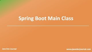 @SpringBootApplication Annotation