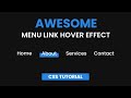 Awesome Link Hover Effect | CSS Menu Hover Effect