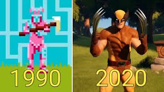 Evolution of Fortnite Battle Royale 1990-2020 [4k]