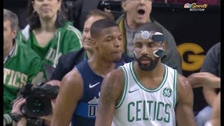 Mavs' Rookie Dennis Smith Jr. Gets Into It with Celtics' Kyrie Irving