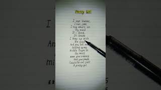 Pretty Girl Lyrics 💕 ~ Song by Maggie Lindemann #lyrics #songs #youtubeshorts
