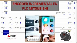 Como usar un encoder incremental óptico en PLC Mitsubishi