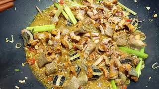Rắn xào xả ớt , ngon mà làm thì quá đơn giản