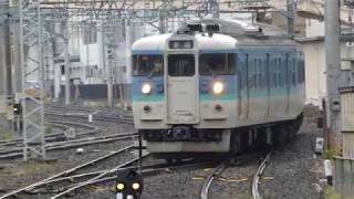 しなの鉄道　115系S15編成リバイバル塗装（信州色）　長野駅入線