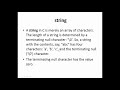 Lecture 10 Variable Length Arrays