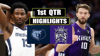 Sacramento Kings vs Memphis Grizzlies 1st QTR HIGHLIGHTS | March 18 | 2024 NBA Season