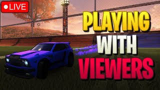Playing rocket league private matches + custom tournaments with viewers live - Road to 6k subs