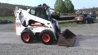 2007 Bobcat S250 K Rubber Tire Skid Steer Loader Cab Heat Kubota !