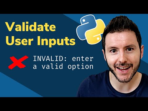 How to Validate User Inputs in Python Input Validation in Python