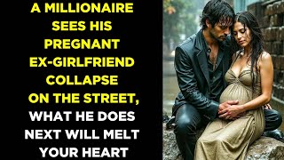 A  Millionaire Saw His Pregnant Ex-Girlfriend Collapsed On The Street, What He Did Next...