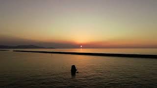 【ドローン空撮】淡路島　五色浜の夕日