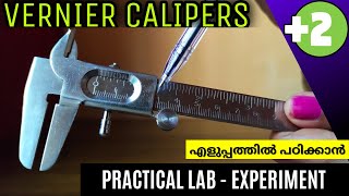 Vernier Calipers - Experiment | Plus Two Physics | Practical Lab | Malayalam