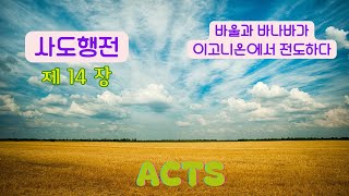 사도행전14장/바울과 바나바가 이고니온에서 전도하다 #사도행전 #acts #성경낭독