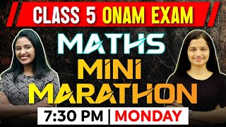 Class 5 Maths Onam Exam | Maths Mini Marathon | Exam winner Class 5