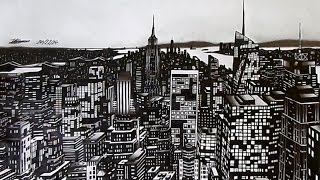 New York City Drawing | Time Lapse