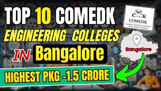 Top 10 COMEDK Engineering Colleges 2025 | Best Private Colleges | Fees, Placements \u0026 Admission