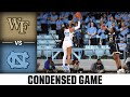 Wake Forest vs. North Carolina Condensed Game | 2022-23 ACC Women’s Basketball